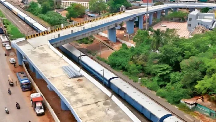 Flyover dengan tikungan 90 derajat