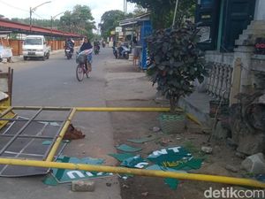 Gerombolan Bermotor Rusak Rumah-Warung di Kurung Klaten