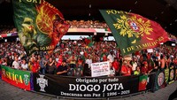 Kepergian Jota untuk selamanya ini menimbulkan duka mendalam untuk sepakbola di Portugal. Terlebih, eks penyerang Porto ini jadi andalan lini depan Timnas Portugal di masa depan. Getty Images/Eurasia Sport Images/Marcio Machado