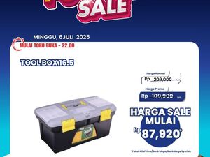 Transmart Full Day Sale, Aneka Tool Box Mulai Rp 87 Ribu