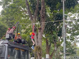 Serunya Anak-anak Outbond Bareng Polisi di CFD Surabaya Serunya Anak-anak Outbond Bareng Polisi di CFD Surabaya