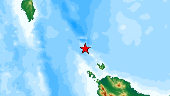 Gempa bumi Titik lokasi gempa bumi di Sabang, Minggu (6/7/2025)