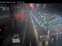 Ada Genangan Air, Ini Titik-titik Padat di Tol Dalkot