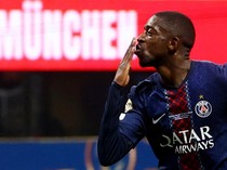 Selebrasi Jota dari Dembele Usai Bobol Gawang Bayern