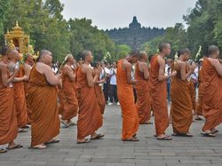 Ribuan Umat Buddha Meriahkan Asalha Mahapuja di Borobudur
