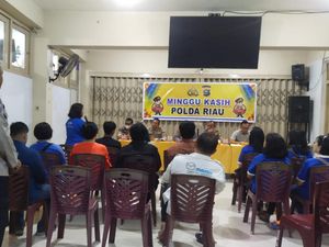 Minggu Kasih di Gereja, Polda Riau Tampung Keluhan Jemaat soal PKL-Sampah