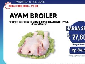Ayam Broiler Dijual Mulai Rp 27 Ribuan Per Ekor di Transmart Full Day Sale