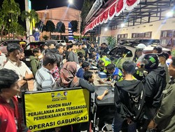 Arena Balap Liar di Kota Kediri Diubrak-abrik, 216 Pemotor Ditilang