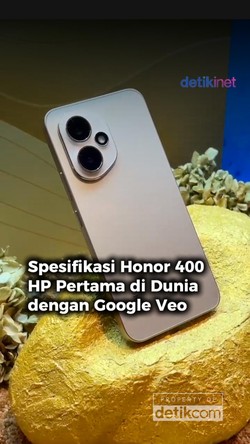 Video: Spesifikasi Honor 400, HP yang Bisa Bikin Foto jadi Video 
