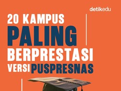 Infografis: 20 Kampus Paling Berprestasi Versi Puspresnas