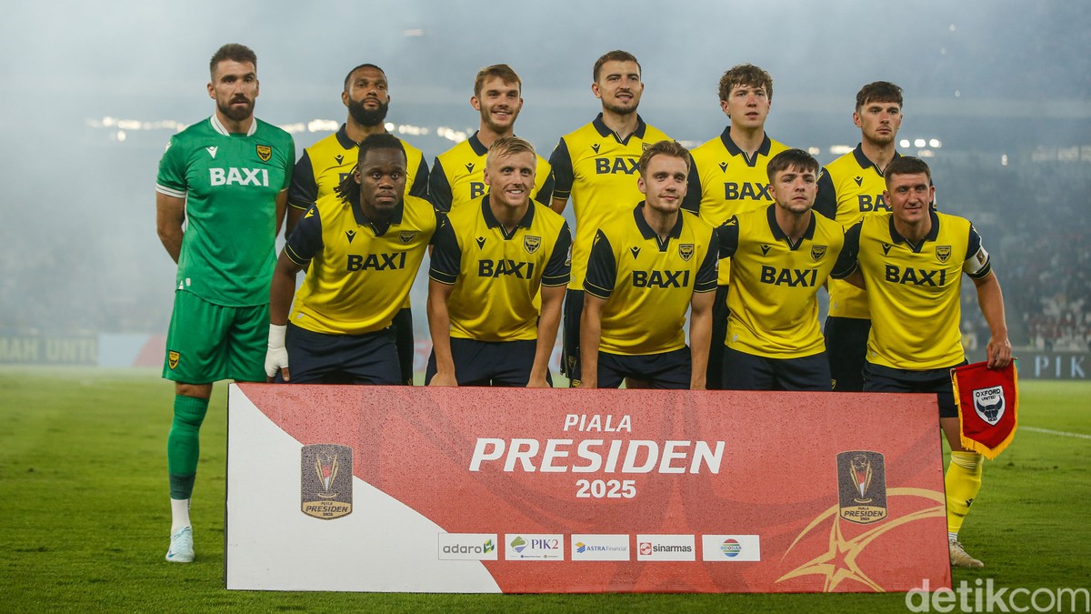 Oxford United ketika jalani kompetisi pramusim di Indonesia pada pertengahan 2025 (Foto: Rifkianto Nugroho/detikSport)