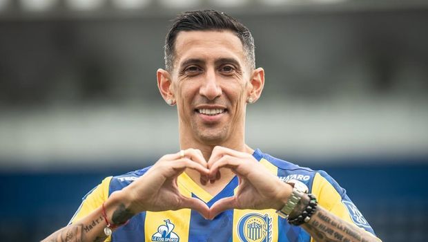 Angel Di Maria diumumkan sebagai pemain anyar klub Liga Argentina, Rosario Central, Selasa 8 Juli 2025.