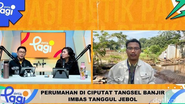  Perumahan di Ciputat Tangsel Banjir Imbas Tanggul Jebol, Warga Dievakuasi
