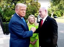 Video Donald Trump Sambut Langsung Netanyahu di Gedung Putih