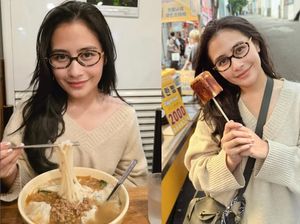 Liburan ke Korea, Prilly Latuconsina Makan Ramyeon dan Bibimbap