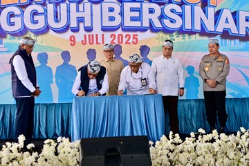 Mendes PDT hingga BNN Luncurkan Desa Bebas Narkoba di Garut