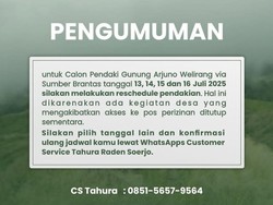 Pendaki Gunung Arjuno-Welirang via Kota Batu Diminta Re-schedule