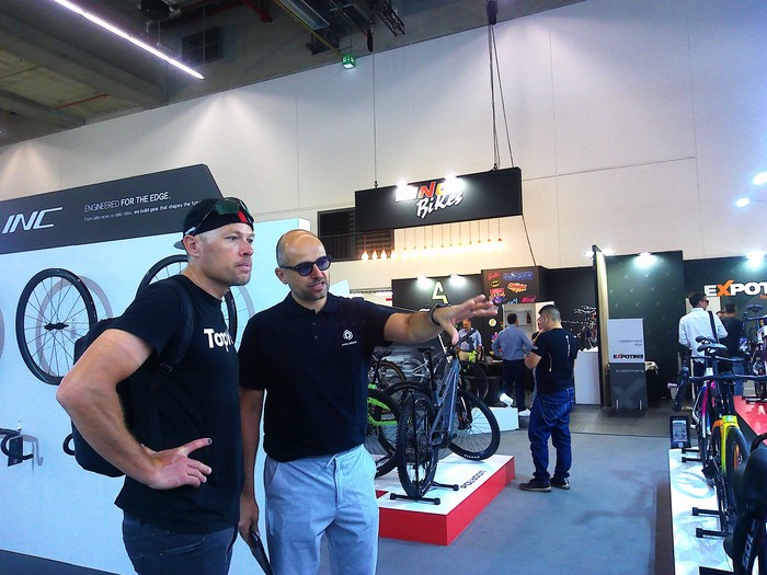 Polygon pertunjukan  di bazar Eurobike 2025.