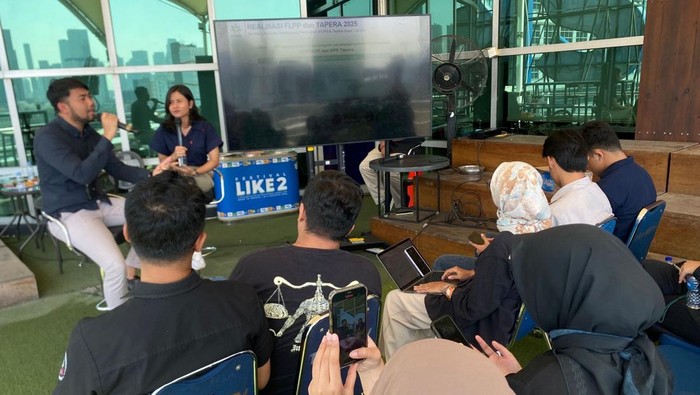 Sosialisasi BP Tapera soal rumah subsidi untuk pekerja media Sosialisasi BP Tapera soal rumah subsidi untuk pekerja media di Gedung Trans TV, Jakarta Selatan, Selasa (8/7/2025).