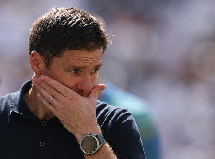 Soccer Football - FIFA Club World Cup - Semi Final - Paris St Germain v Real Madrid - MetLife Stadium, East Rutherford, New Jersey, U.S. - July 9, 2025  Real Madrid coach Xabi Alonso REUTERS/Amanda Perobelli