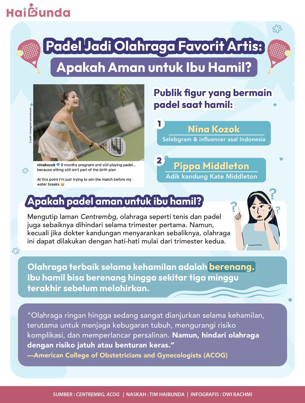 Ibu hamil main padel