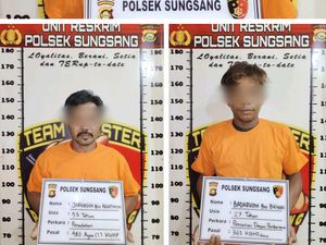 Curi Motor Warga Banyuasin, Pelaku-Penadah Diringkus