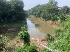 Momen Biawak Berjajar Dekat Mayat Pria Misterius di Ciliwung Momen Biawak Berjajar Dekat Mayat Pria Misterius di Ciliwung