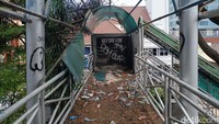 Potret Suram JPO di Pusat Kota Makassar Terbengkalai Bak Kota Mati