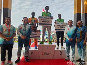 Mimpi Pelari Asal Kenya Naik Podium di Riau Bhayangkara Run 2025 Jadi Nyata