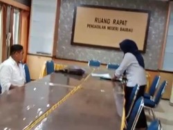 Heboh Wanita Ngamuk di PN Baubau gegara Tanahnya Diduga Diserobot Eks Karyawan