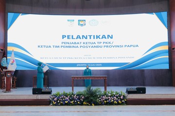 Tri Tito Karnavian Lantik Tyas Fatoni Jadi Pj Ketua TP PKK Provinsi Papua