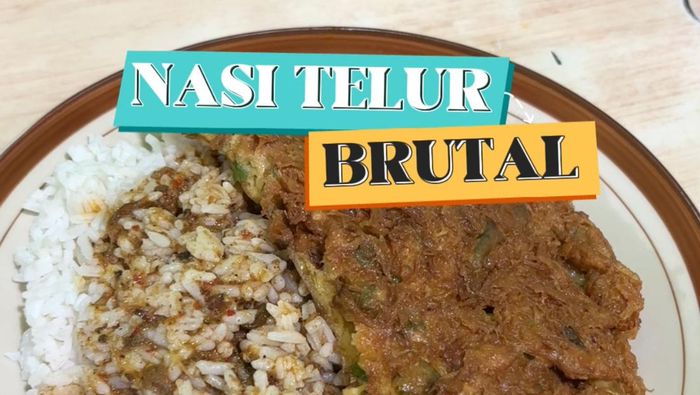 Video: Puas! Makan Nasi Telur Dadar Porsi Brutal Rp 14.000