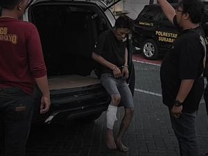 Polisi Tembak Kaki Residivis Curanmor di Surabaya