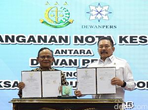 Penandatanganan MoU Dewan Pers dan Kejagung