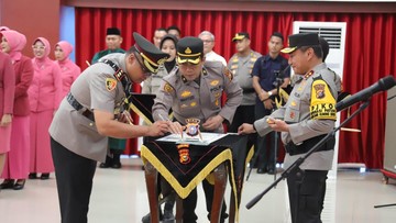Polda Riau Gelar Sertijab 4 Kapolres: Dumai hingga Kuansing