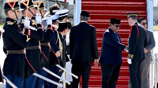 Presiden Prabowo Subianto bertolak dari Paris menuju tanah air.