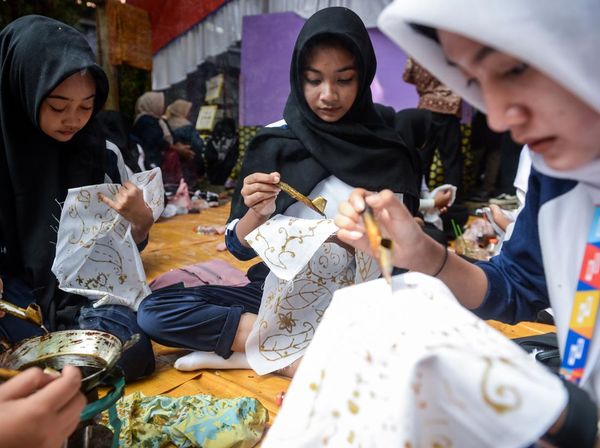 Festival Batik Tangerang, Ajang Seru Pelajar Belajar Membatik