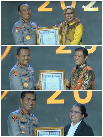 Polri Beri Penghargaan ke 3 Tokoh Mitra Bhayangkara