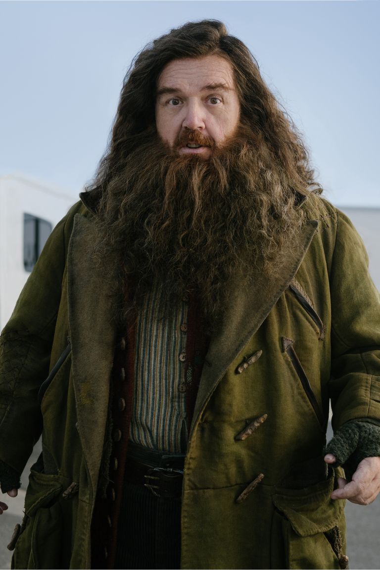 Nick Frost sebagai Rubeus Hagrid dalam serial Harry Potter (2027). (HBO/Aidan Monaghan)