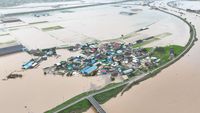 Banjir Besar Landa Korea Selatan, Pemukiman Terendam
