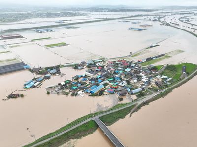 Banjir Besar Landa Korea Selatan, Permukiman Terendam