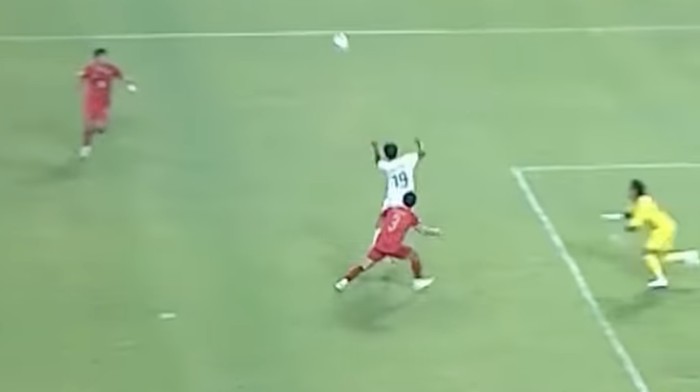 Gol Luis Figo untuk Timor Leste di Piala AFF U-23 2025.