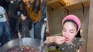 Hebohnya Dinar Candy Saat Mukbang Liwet dan Bikin Es Buah Jumbo