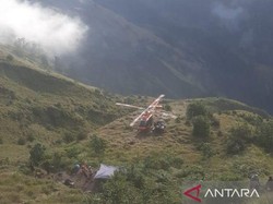Pendaki Wanita Asal Belanda Jatuh di Gunung Rinjani, Helikopter Dikerahkan