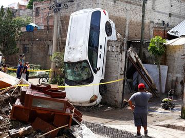 Penampakan Sisa-sisa Banjir yang Terjang Zapopan Meksiko