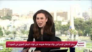 Penyiar Syria TV Panik Saat Serangan Israel Guncang Studio