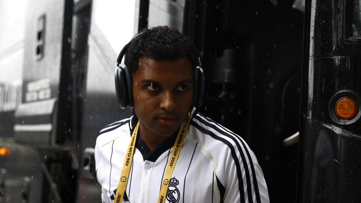 Penyerang Real Madrid Rodrygo diincar Liverpool (REUTERS/Marco Bello)