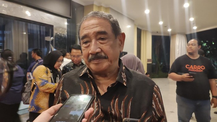 Mantan Kapolri Jenderal (Purn) Surojo Bimantoro di Auditorium Mutiara STIK/PTIK, Jakarta Selatan, Rabu (16/7/2025).