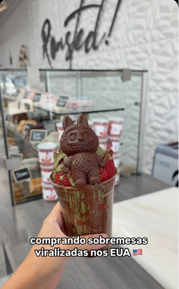 Kreasi Cokelat Dubai Labubu di Toko Cokelat ala Timur Tengah yang ada di Tampa, Florida, Amerika.