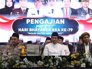Ribuan Jemaah Padati Pengajian Peringati HUT ke-79 Bhayangkara Polres Kudus Ribuan Jemaah Padati Pengajian Peringati HUT ke-79 Bhayangkara Polres Kudus